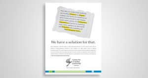 Advertisement for Center for Creative Leadership