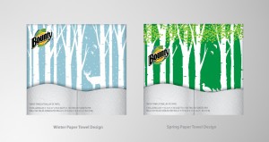 Bounty paper towel seasonal design concepts