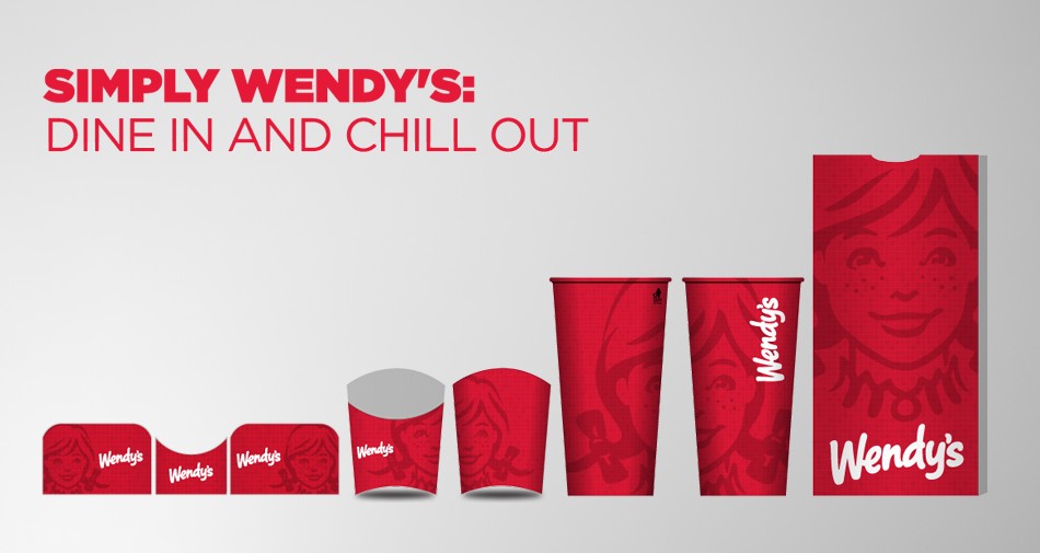 Package rebranding concept for Wendy's