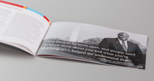 Center for Creative Leadership Annual Report Design Spread