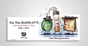 Internal Communications Design Project for Tobacco Free Campaign - Poster