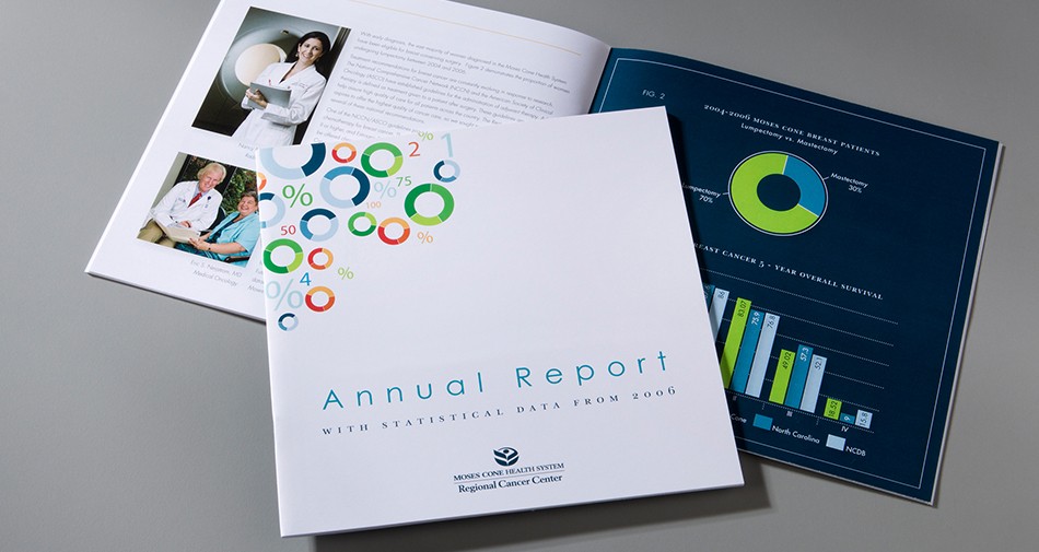 Print design for Cone Health – Cancer Center Annual Report