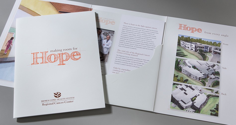 Print design for Cone Health – Report to the Community