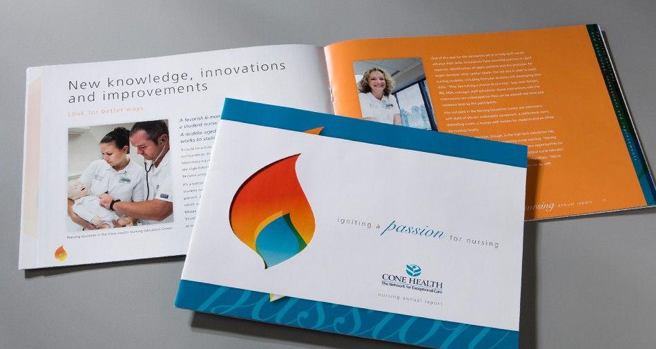 Print design for Cone Health – Nursing Annual Report