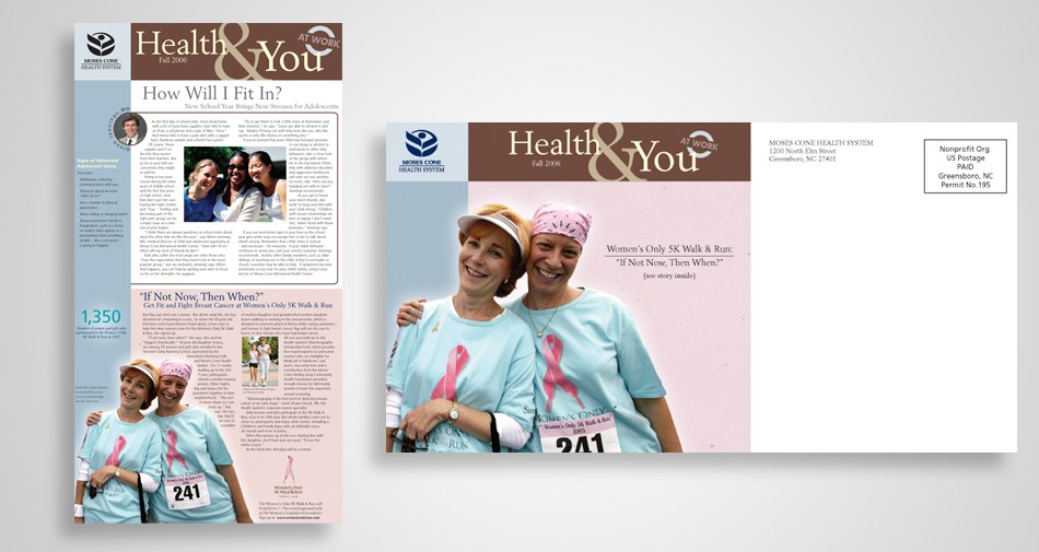 Print design for Cone Health – Cancer Center Annual Report